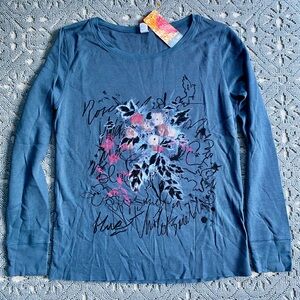LUCY BLUE WOMEN’S FLORAL GRAPHIC LONG SLEEVE PULLOVER SIZE X-LARGE